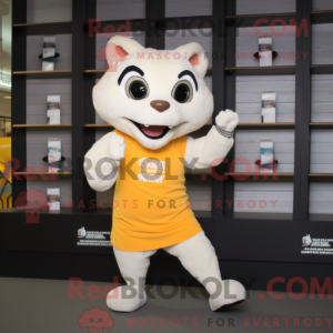 Creme Weasel maskot kostume...
