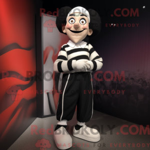 Mime maskot kostume...