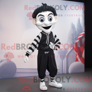 Mime maskot kostume...