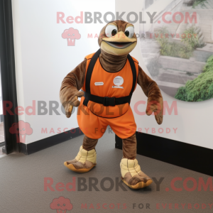 Rust Sea Turtle mascot...
