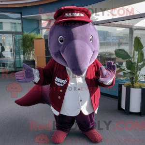 Maroon Pukkelhval maskot...