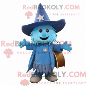 Sky Blue Witch S Hat mascot...