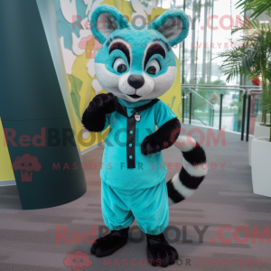 Cyan Civet Maskottchen...