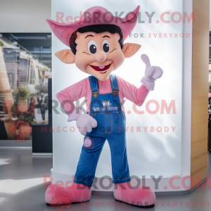 Maskottchenkostüm der rosa...