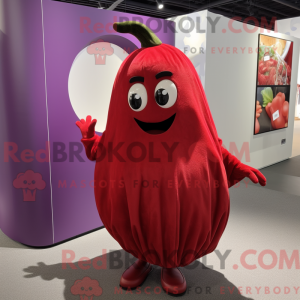 Red Eggplant mascot costume...