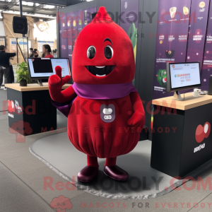 Red Eggplant mascot costume...