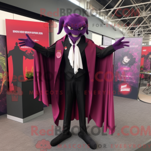 Magenta vampyr maskot...