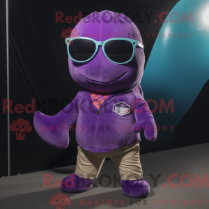 Purple Narwhal mascot...