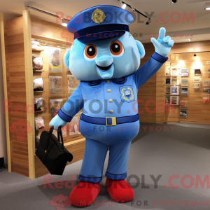 Sky Blue Police Officer...