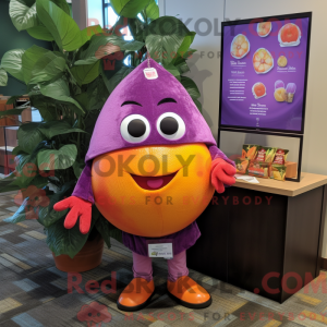 Purple Grapefruit mascot...