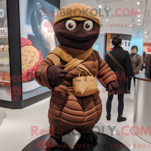 Brun Ramen maskot kostume...