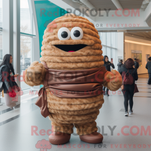 Brun Ramen maskot kostume...