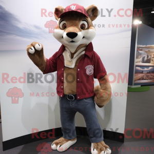 Maroon Thylacosmilus mascot...