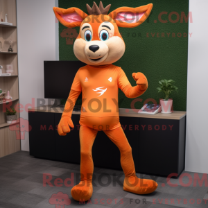 Orange Roe Deer maskot...