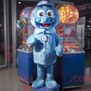 Blue Gumball Machine mascot...