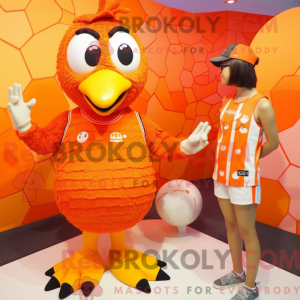Orange Hens mascot costume...
