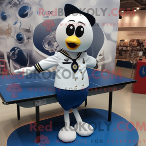 Navy Ping Pong Table mascot...