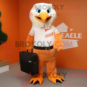 Orange Bald Eagle mascot...