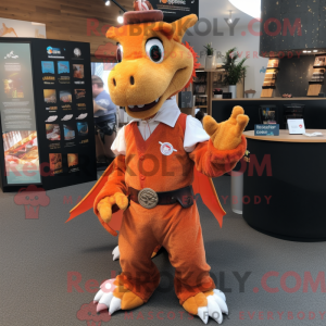 Orange Dragon maskot...