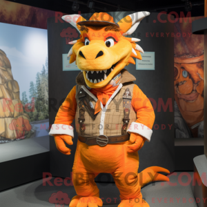 Orange Dragon maskot...