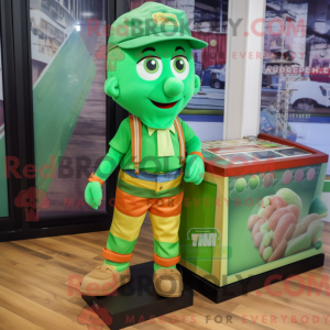 Green Candy Box mascot...