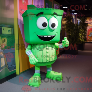 Green Candy Box mascot...