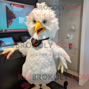 Hvit kylling maskot drakt...