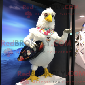 White Chicken mascot...