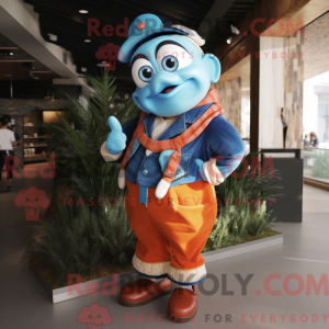 Blue Clown Fish mascot...