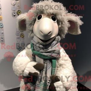 Grå Merino Sau máscara...