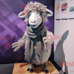 Grå Merino Sau maskot...