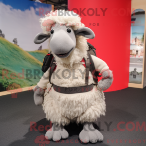 Grå Merino Sau máscara...