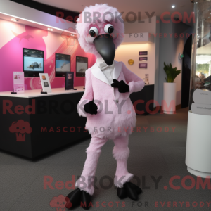 Pink struds maskot kostume...