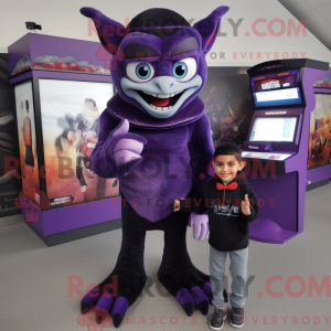 Purple Vampire mascot...