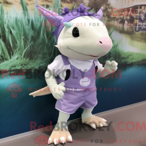 Lavendel Axolotls maskot...