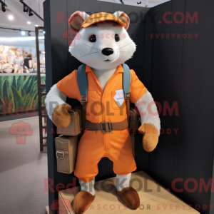 Orange Ferret mascot...