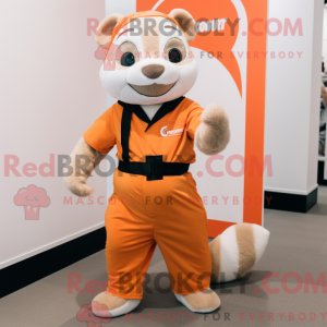 Orange Ferret mascot...