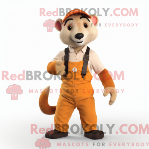 Orange Ferret mascot...