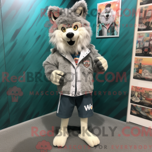Wolf mascot costume...