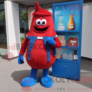 Maskottchenkostüm Blaue...