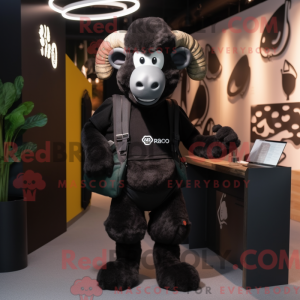 Black Ram maskot kostume...