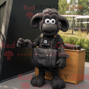 Black Ram mascottekostuum...