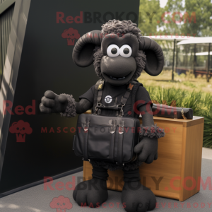 Black Ram maskot kostume...