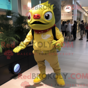Citrongul Piranha maskot...