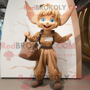 Tan Tooth Fairy mascot...