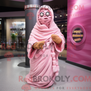 Roze Mummie-mascottekostuum...