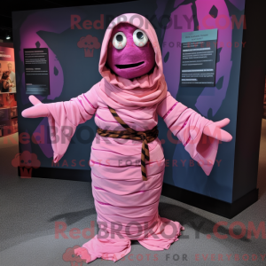 Roze Mummie-mascottekostuum...