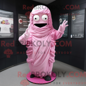 Rosa Mummy-maskotdraktfigur...