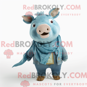 Turquoise Sow mascot...