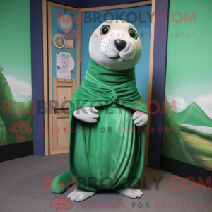 Green Seal mascot costume...